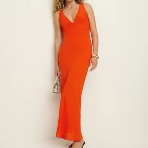 Reformation Siana Dress - Paprika Sz 4
